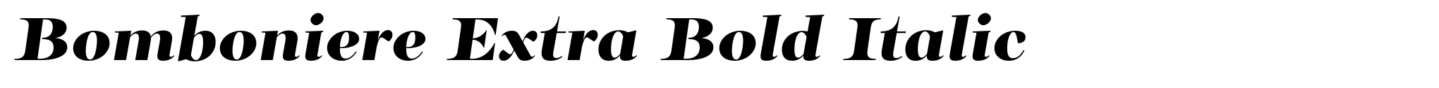 Bomboniere Extra Bold Italic image